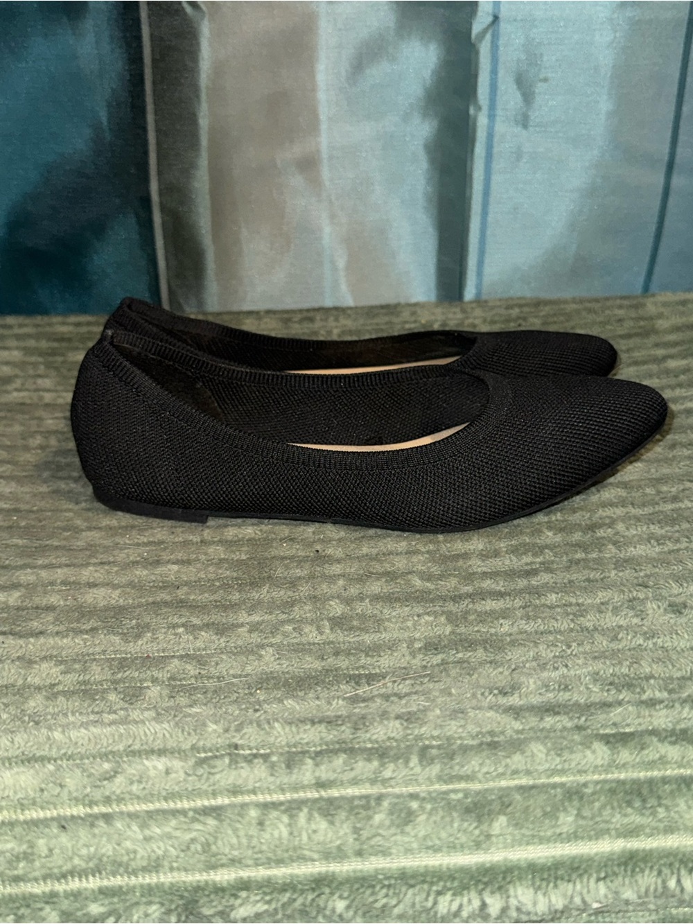 pop Black Women's Pointed Ballet Flats